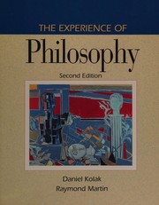 Front cover of The Experience of philosophy by Daniel Kolak