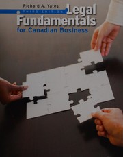 Cover of Legal fundamentals for Canadian business by Richard Yates