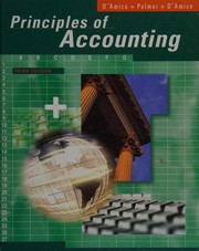Front cover of Principles of accounting by Victor L. D'Amico