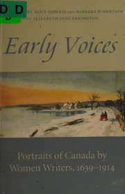 Front cover of Early Voices by Mary Alice Downie