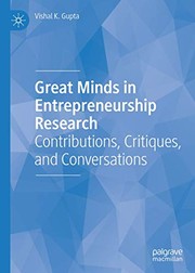 Cover of Great Minds in Entrepreneurship Research by Vishal K. Gupta