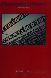 Cover of A basic framework for economics by Richard H. Leftwich