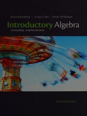 Front cover of Introductory algebra by Alice Kaseberg