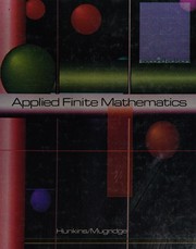 Cover of Applied finite mathematics by Dalton R. Hunkins