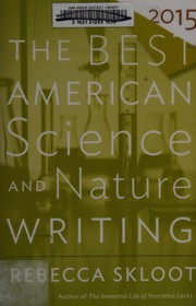 Front cover of The best American science and nature writing 2015 by Tim Folger