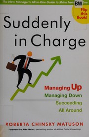 Cover of Suddenly in charge by Roberta Chinsky Matuson