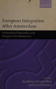Front cover of European Integration after Amsterdam by Karlheinz Neunreither