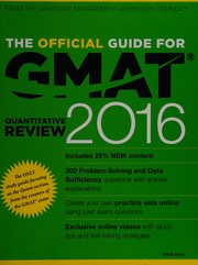 Cover of The official guide for GMAT quantitative review 2016 by Graduate Management Admission Council