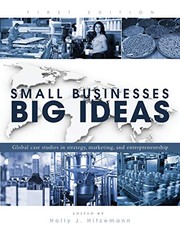 Cover of Small Businesses, Big Ideas by Holly J. Hitzemann