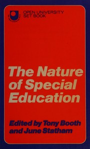 Front cover of The Nature of special education by Tony Booth