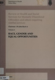 Front cover of Review of Health and Social Services for Mentally Disordered Offenders and Others Requiring Similar Services by Dept.of Health