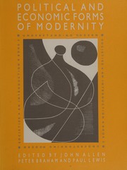 Front cover of Political and economic forms of modernity by John Allen