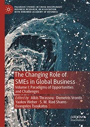 Front cover of The Changing Role of SMEs in Global Business : Volume I by Alkis Thrassou