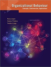 Cover of Orgnanizational Behaviour by Nancy Langton