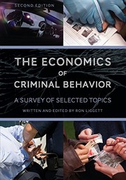 Front cover of The Economics of Criminal Behavior by Ronnie Liggett