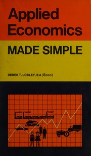 Cover of Applied economics made simple by Derek Lobley