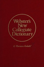 Cover of Webster's new collegiate dictionary by Merriam-Webster