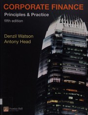 Cover of Corporate finance by Denzil Watson