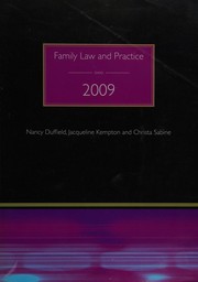 Cover of Family law and practice by Nancy Duffield
