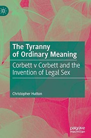 Front cover of The Tyranny of Ordinary Meaning by Christopher Hutton