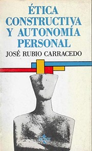 Front cover of Ética constructiva y autonomía personal by José Rubio Carracedo
