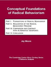 Cover of Conceptual foundations of radical behaviorism by Jay Moore