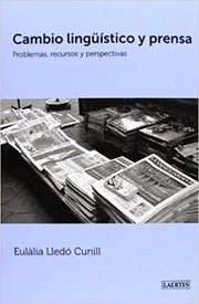 Cover of Cambio lingüístico y prensa by Eulàlia Lledó Cunill