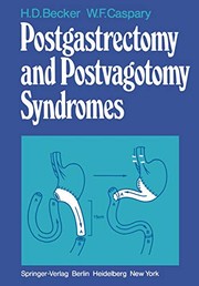 Cover of Postgastrectomy and postvagotomy syndromes by H. D. Becker