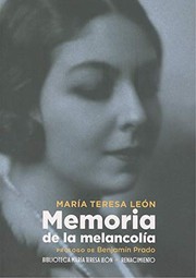 Front cover of Memoria de la melancolía by María Teresa León