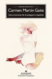 Cover of Usos amorosos de la posguerra española by Carmen Martín Gaite