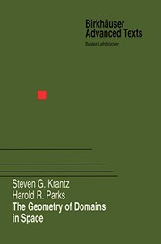 Front cover of The Geometry of Domains in Space by Steven G. Krantz