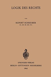 Cover of Logik des Rechts by Rupert Schreiber