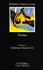 Cover of Yerma by Federico García Lorca