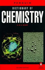 Front cover of The Penguin dictionary of chemistry by D. W. A. Sharp