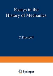 Front cover of Essays in the history of mechanics by C. Truesdell