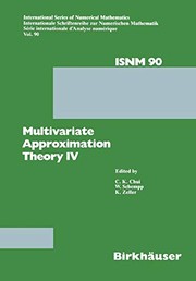 Cover of Multivariate approximation theory IV by C. K. Chui