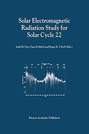 Front cover of Solar Electromagnetic Radiation Study for Solar Cycle 22 by Judit M. Pap