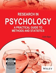 Front cover of Research In Psychology by COLIN DYER