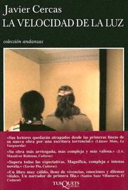 Front cover of La velocidad de la luz by Javier Cercas