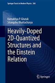 Cover of Heavily-Doped 2D-Quantized Structures and the Einstein Relation by Kamakhya P. Ghatak