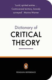 Front cover of The Penguin dictionary of critical theory by David Macey