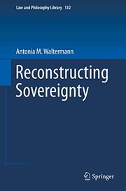 Cover of Reconstructing Sovereignty by Antonia M. Waltermann