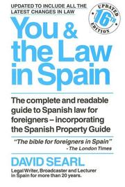 Cover of You and the Law in Spain by David Searl