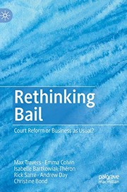 Cover of Rethinking Bail by Max Travers