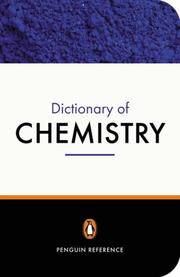 Cover of The Penguin dictionary of chemistry by D. W. A. Sharp