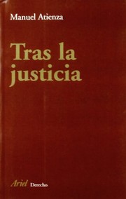 Front cover of Tras la justicia by Manuel Atienza