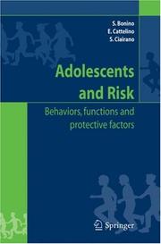 Cover of Adolescents and risk by Silvia Bonino