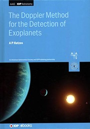 Front cover of Doppler Method for the Detection of Extrasolar Planets by Artie Prof Hatzes