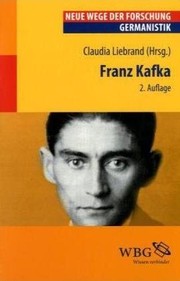 Front cover of Franz Kafka by Claudia Liebrand