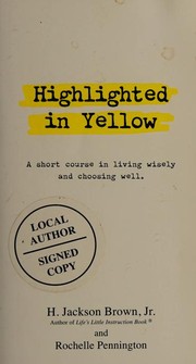 Cover of Highlighted in yellow by H. Jackson Brown, Jr.